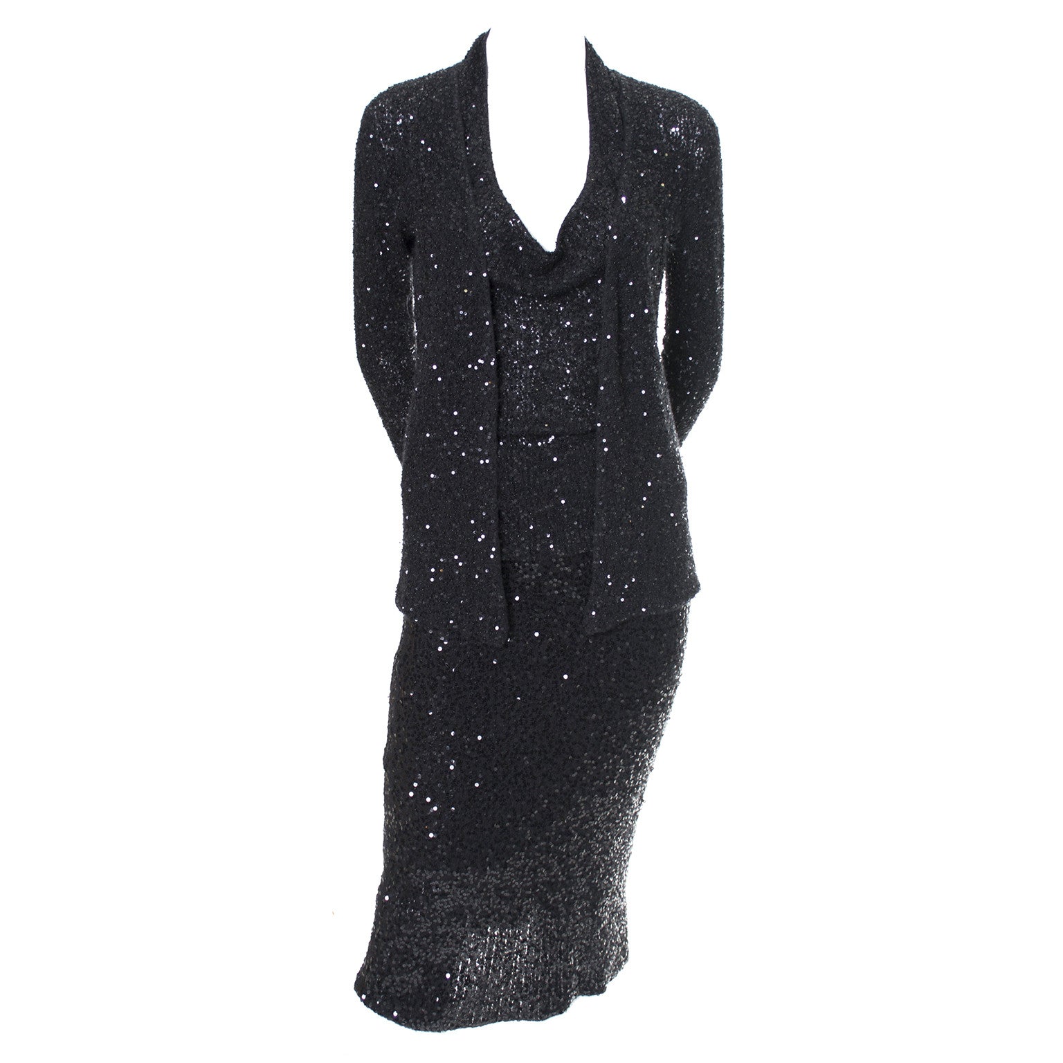 Donna Karan 1990s Size 4 Silver Grecian Metallic Strapless Vintage Silk 90s Gown