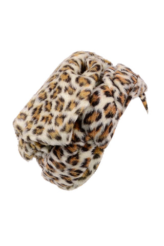1960s Cheetah Print Faux Fur Pillbox hat