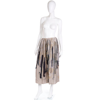 1990s Sunao Kuwahara IS Vintage Deconstructed Skirt w strips of fabric & sequins