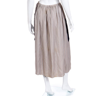 Grey 1990s Sunao Kuwahara IS Vintage Deconstructed Skirt