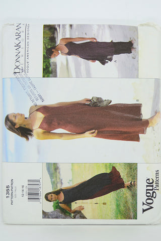 Uncut Vogue 1355 Donna Karan 1990s Slip Dress Sewing Pattern