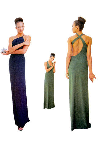 Uncut 1990s Vogue 1940 Calvin Klein American Designer Evening Dress Pattern