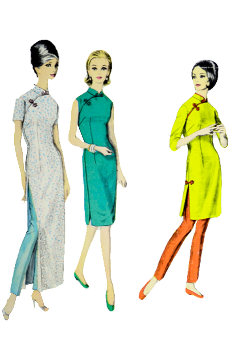 1960s Vintage Vogue 5571 Tunic Dress Pants Sewing Pattern Uncut – Modig