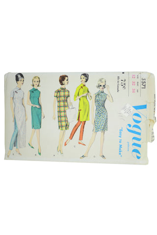 Vogue 5571 Vintage Sewing Pattern 1960s Dress