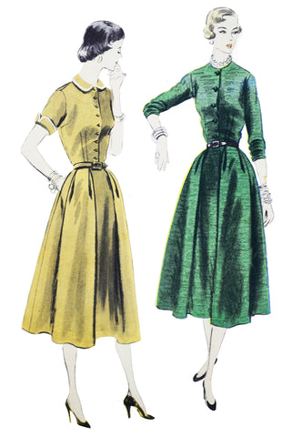 50s Vogue 7887 Vintage Dress Sewing Pattern