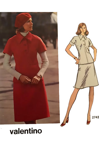 Vintage Valentino Sewing Pattern Vogue 2743