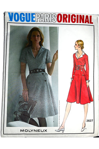  Molyneux Vogue Paris Original 2627 Vintage Sewing Pattern 1971