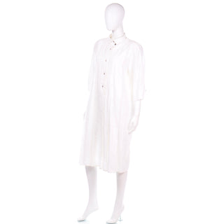 Marika Blu Vintage Cotton Linen White Dress Made in Italy range of sizes