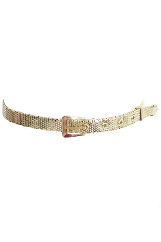 Gold Mesh Whiting and Davis vintage belt as new - Dressing Vintage