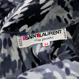 Yves Saint Laurent Rive Gauche 1980s Long Sleeve Sheath Dress