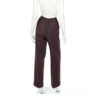 1970s YSL wool trousers size extra small