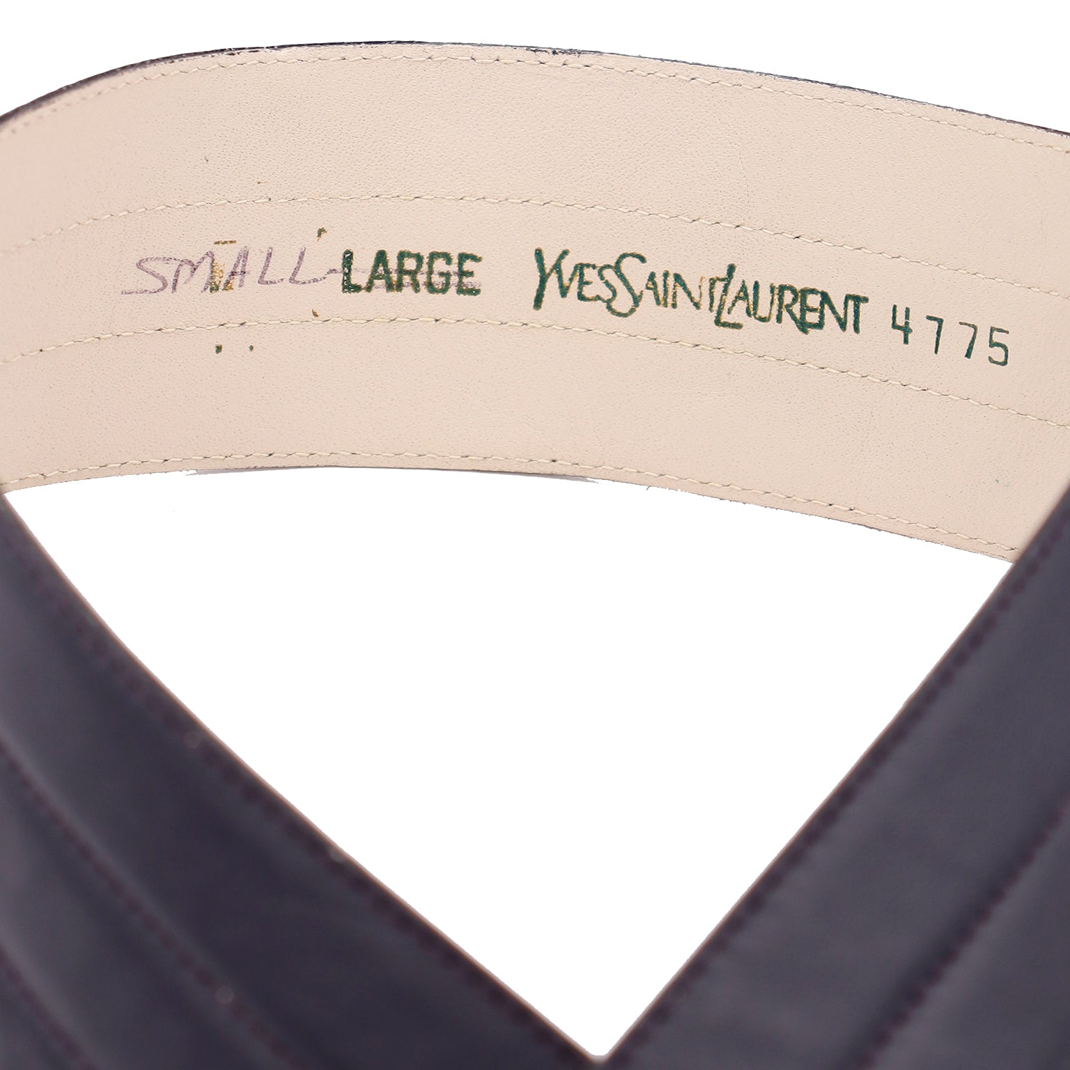 Vintage Black YSL Leather Waist Belt – Large → Hotbox Vintage
