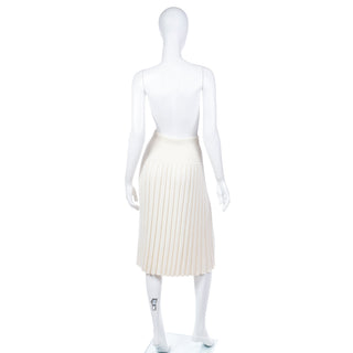 Yves Saint Laurent Cashmere Ribbed Vintage Skirt
