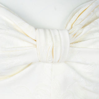 Vintage YSL gathered front white dress from 1991 cruise collection Yves Saint laurent
