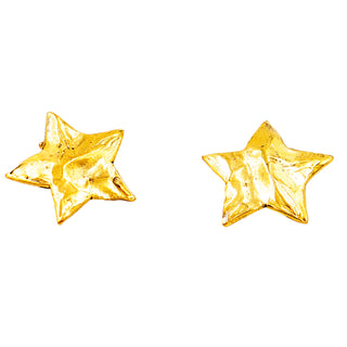 Yves Saint Laurent Vintage Gold Star Cufflinks