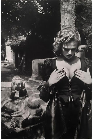 Tomb of Talma in Pere Lachaise, Paris, from 1977 YSL by Helmut Newton