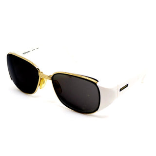 1990s Yves Saint Laurent Vintage White & Gold Vintage Sunglasses