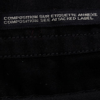 Yohji Yamamoto Black Boxy Drawstring Jacket Top