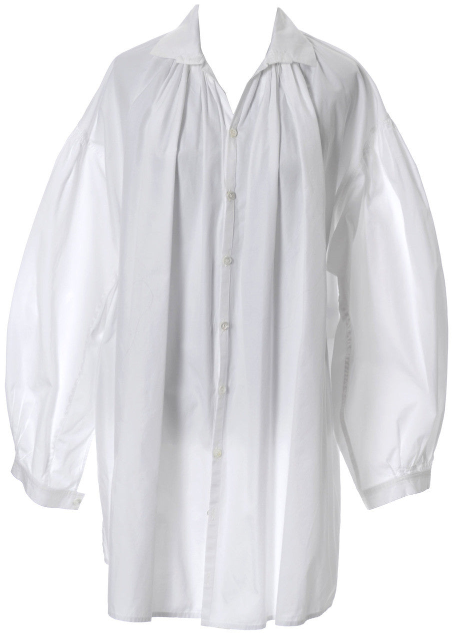 Yohji Yamamoto white cotton vintage blouse oversized 1980's – Modig