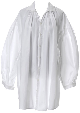 1980's Vintage Yohji Yamamoto Y's White Cotton Blouse - Dressing Vintage