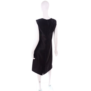 Yohji Yamamoto Black Sleeveless Column Japanese Dress Modig