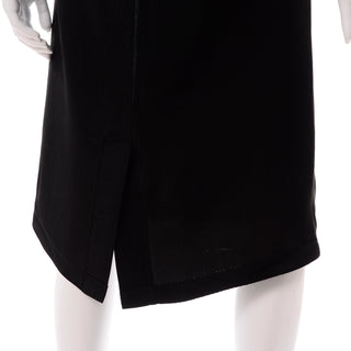 Yohji Yamamoto Black Sleeveless Column Dress Japanese Designer