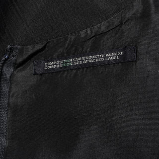 Yohji Yamamoto Black Sleeveless Column Dress Rayon