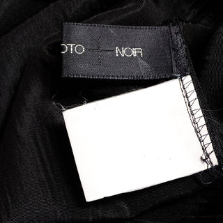 Yohji Yamamoto +Noir Black Sleeveless Column Dress