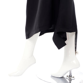 2004 Yohji Yamamoto black asymmetrical skirt