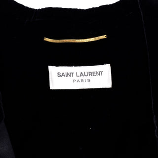 Vintage Saint Laurent Paris Velvet Cutaway Jacket Tuxedo Tails