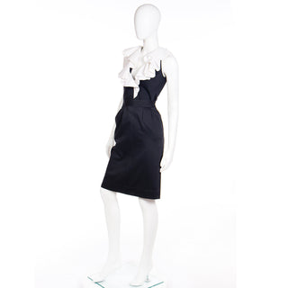 Vintage Yves Saint Laurent 1980s black skirt and top