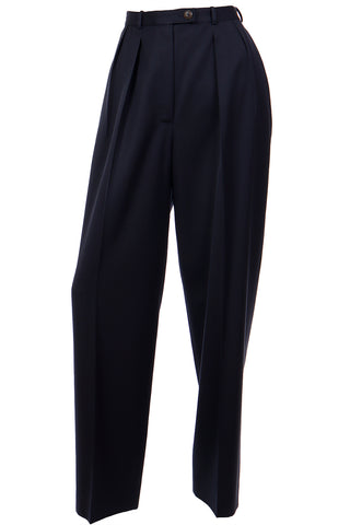 1990s Yves Saint Laurent Haute Couture Wool Trousers
