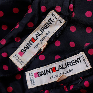 YSL Yves Saint Laurent 1970's Rive Gauche Label