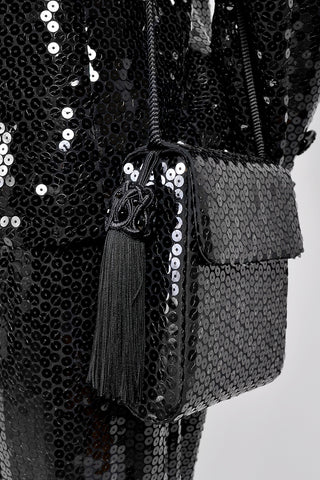 YSL Yves Saint Laurent Vintage Sequins Handbag