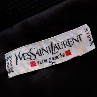 1990s Yves Saint Laurent Black Swing Coat