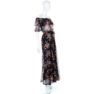 Peasant Style Maxi Dress by YSL 