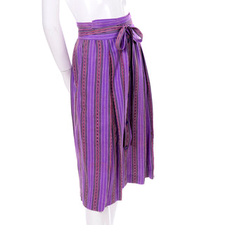 Yves Saint Laurent Vintage Cotton Midi Skirt