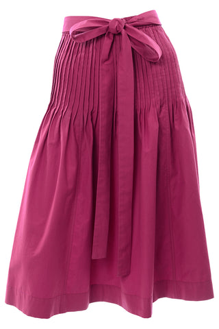 Yves Saint Laurent Pink Cotton Skirt