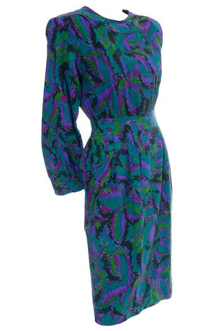 1980s YSL abstract vintage dress