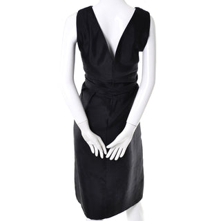 Silk Adele Simpson Vintage Dress 1950s Black