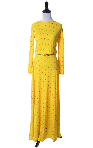 1970's Rare Anne Klein Vintage Maxi Dress SOLD - Dressing Vintage