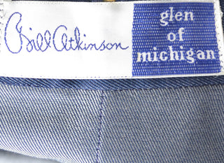 1960's Bill Atkinson Glen of Michigan Rare Vintage Skirt & Jacket Suit Modig-Blue