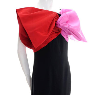 Bill Blass Dramatic Red & Pink Bow from Dressing Vintage