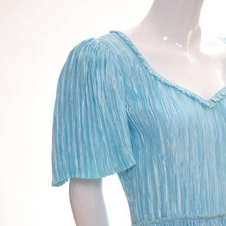 1980's pleated Mary Mcfadden couture vintage dress
