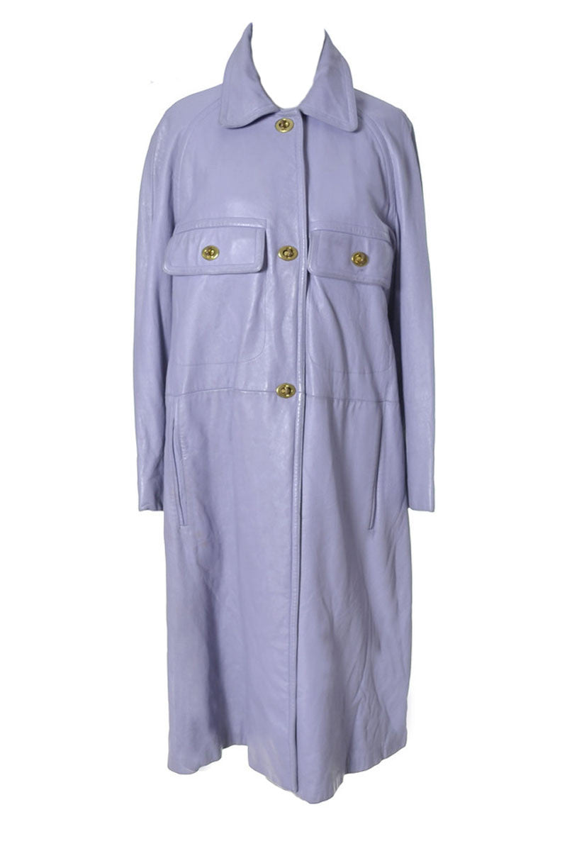 Bonnie Cashin vintage Purple Angola leather coat Lipman's – Modig