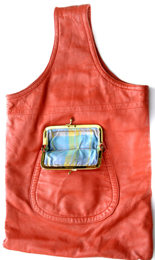 Bonnie Cashin Sills Rare Vintage Handbag in Orange Leather SOLD - Dressing Vintage