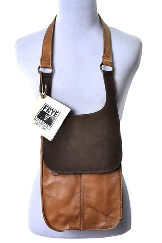 Frye Brown Leather and Suede New Vintage Bag Handbag