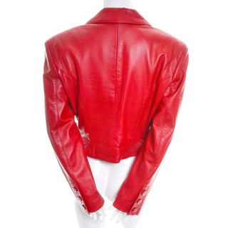 1980's Michael Hoban red leather jacket