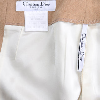 Christian Dior Boutique Paris Vintage Camel Hair Pencil Skirt Sz 8