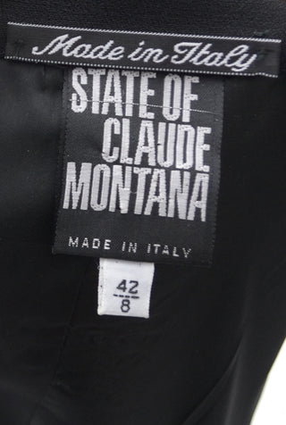 Claude Montana Perfect Long Black Vintage Dress - Dressing Vintage